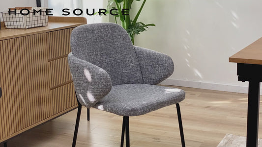 Home Source 32.6" Round Back Side Chairs